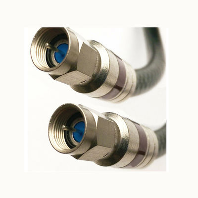 UHF VHF HDTV Antenna Cable with 75 Ohm ETL Weather Boot and Compression Connector